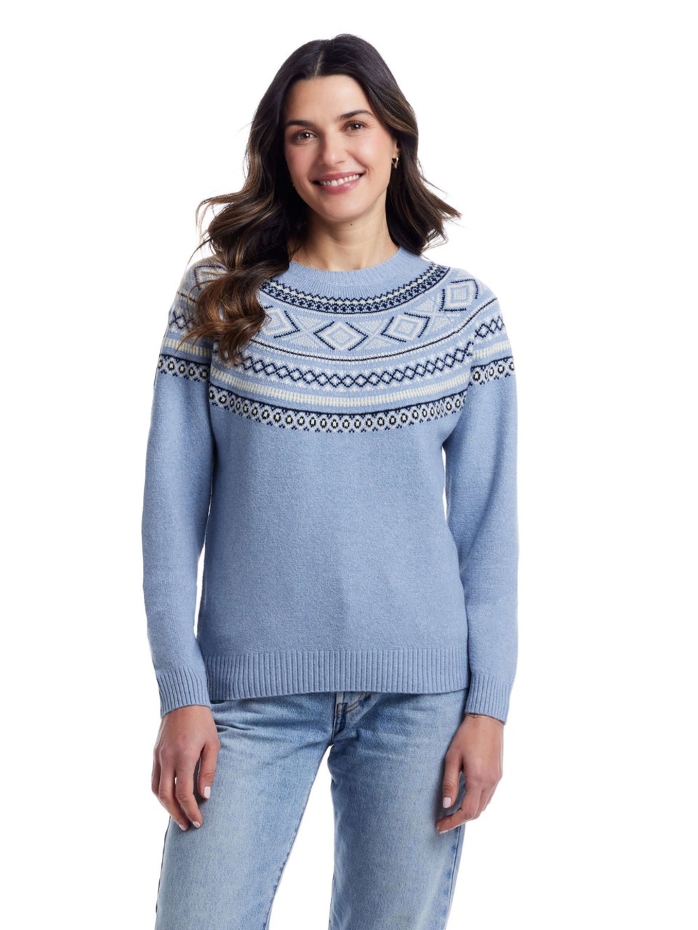 Women's Fair Isle Sweater in Blue